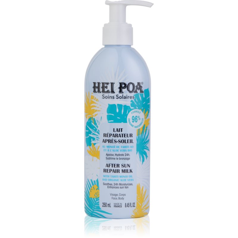 Hei Poa After Sun Monoi & Aloe Vera regenerierende After-Sun Lotion für Körper und Gesicht 250 ml