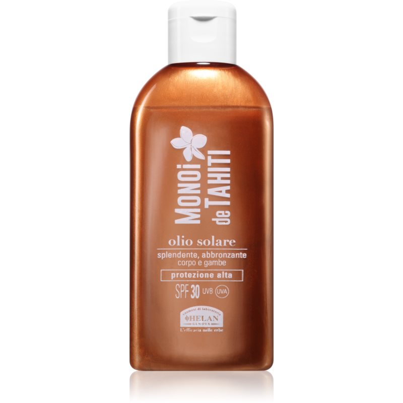 Helan MONOÏ de TAHITI Shiny Suntan Oil SPF30 schützendes Öl für die Breunung SPF 30 150 ml