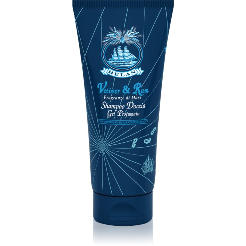 Helan Vetiver & Rum šampon a sprchový gel pro muže 200 ml