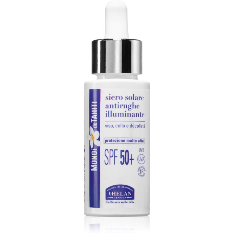 Helan MONOÏ de TAHITI Sun Serum aufhellendes Serum gegen Falten SPF 50+ 30 ml