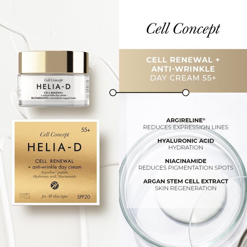 Helia-D Cell Concept Anti-Falten Tagescreme LSF 15 55+ 50 ml