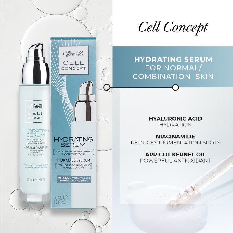 Thumbnail - Helia-D Cell Concept hydratisierendes Serum für normale Haut und Mischhaut 50 ml