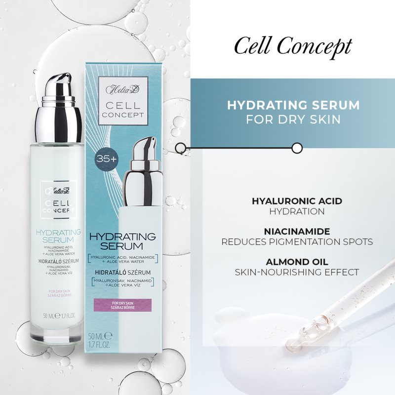 Helia-D Cell Concept hydratisierendes Serum für trockene Haut 50 ml