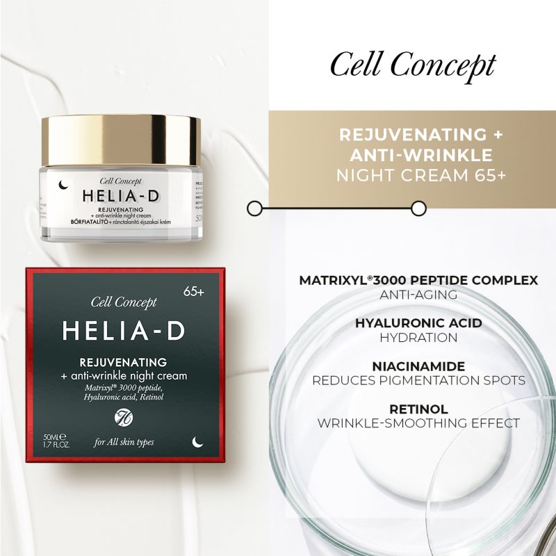 Helia-D Cell Concept Anti-Aging Nachtcreme 65+ 50 ml