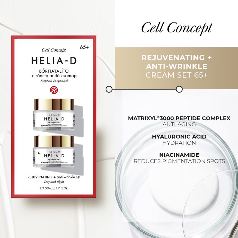 Helia-D Cell Concept vorteilhafte Packung gegen Falten 65+