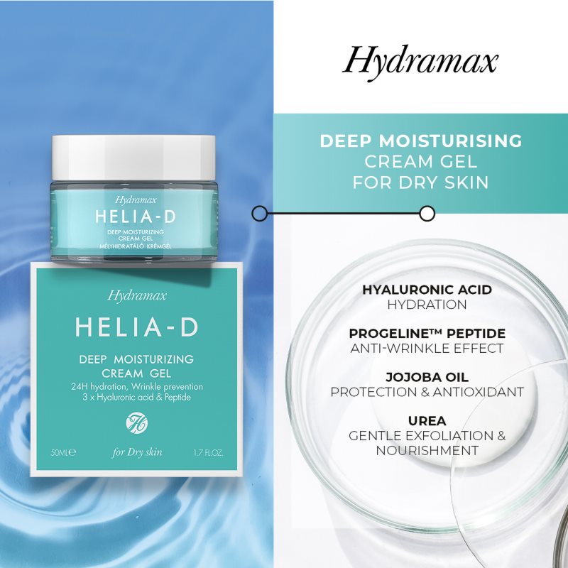 Helia-D Hydramax feuchtigkeitsspendende Gel-Creme für die Nacht 50 ml