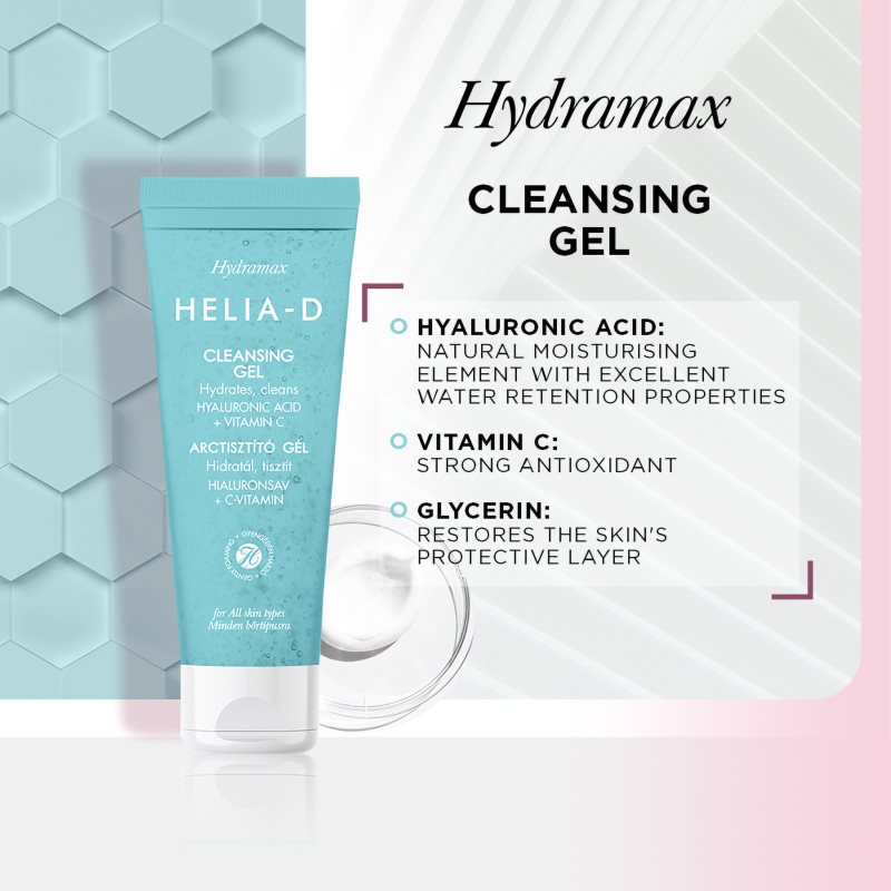 Helia-D Hydramax feuchtigkeitsspendendes Reinigungsgel 125 ml