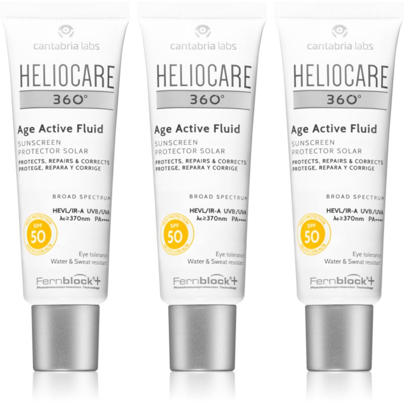 Heliocare 360° Age Active Fluid opalovací emulze proti stárnutí SPF 50+