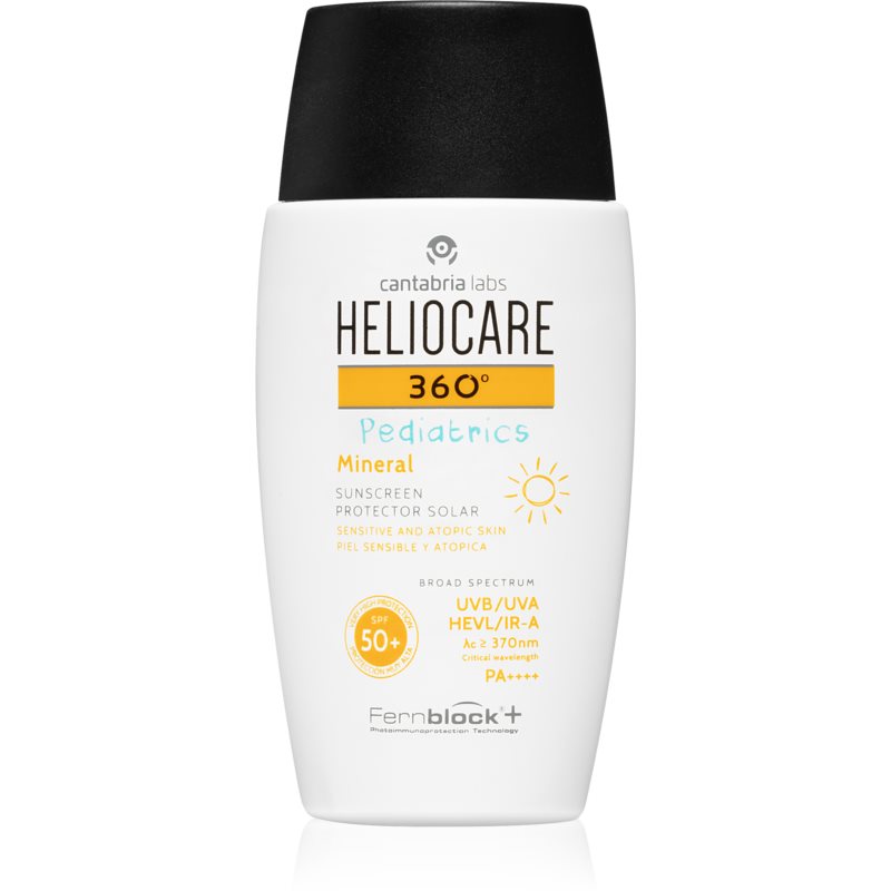 Heliocare 360° Pediatrics mineralinis apsaugos nuo saulės fluidas SPF 50+ 50 ml