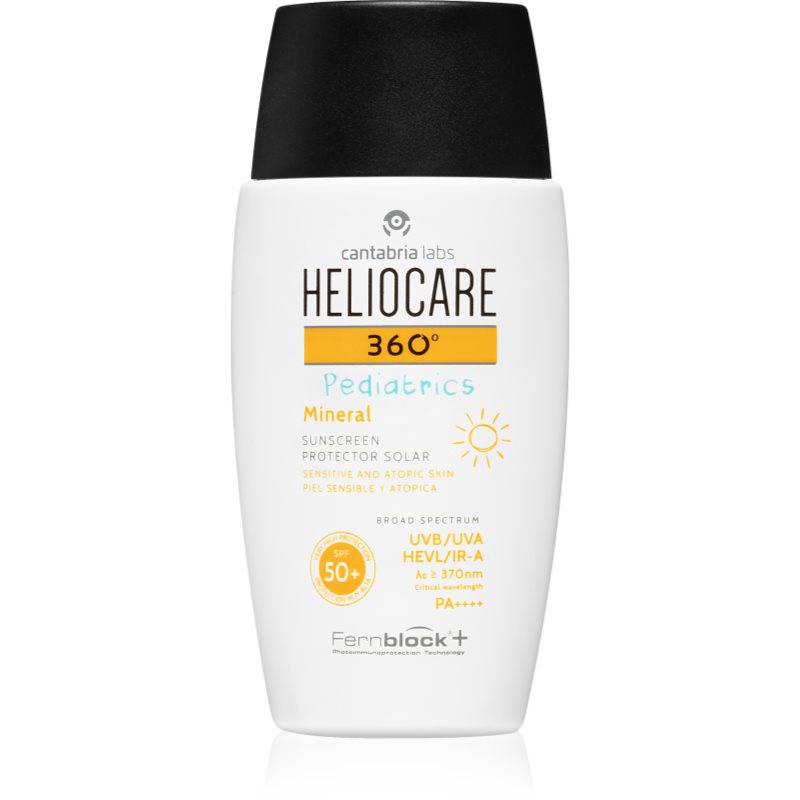 Heliocare 360 Pediatrics fluidný minerálny krém na opaľovanie SPF 50+ 50 ml