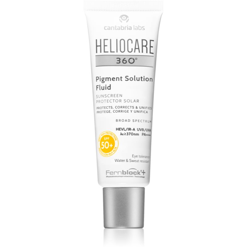 Heliocare 360° слънцезащитен флуид за лице против пигментни петна SPF 50+ 50 мл.