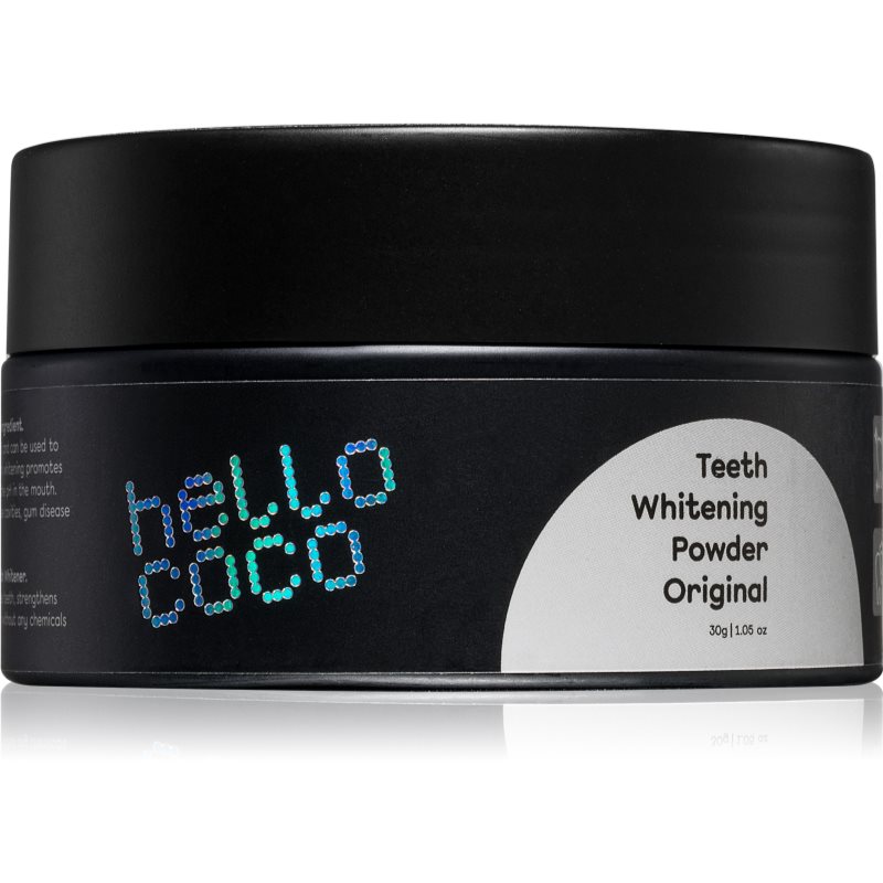 Hello Coco Original Aktív faszén fogfehérítéshez 30 g