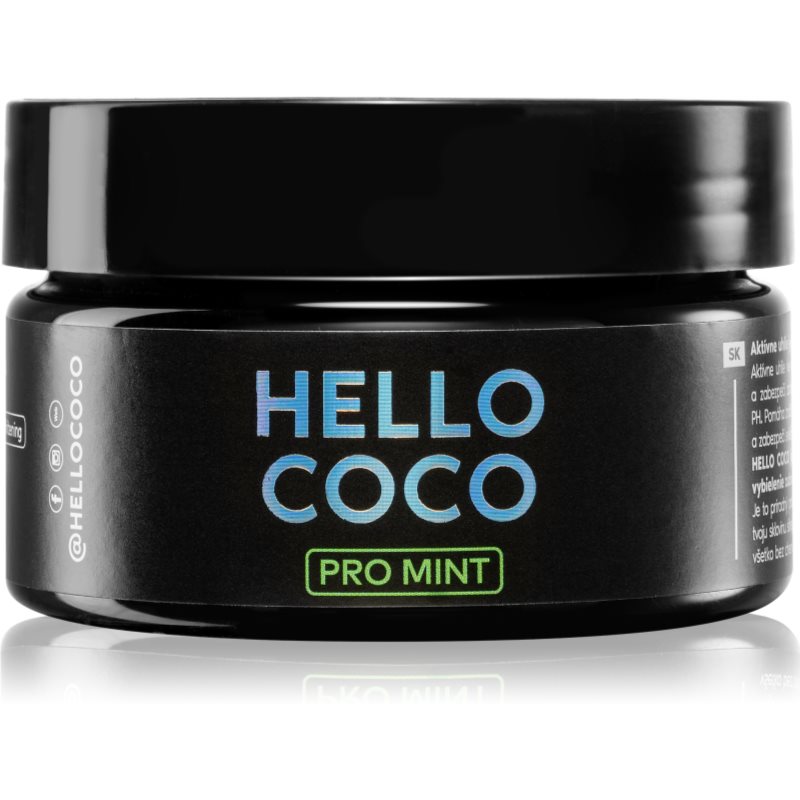 Hello Coco PRO Mint dantų balinimo priemonė su anglimi