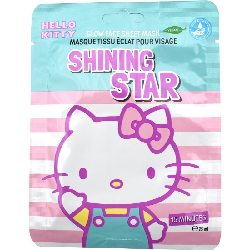Hello Kitty Face Mask Sheet maska za lice za jednokratnu upotrebu Shining Star 25 ml