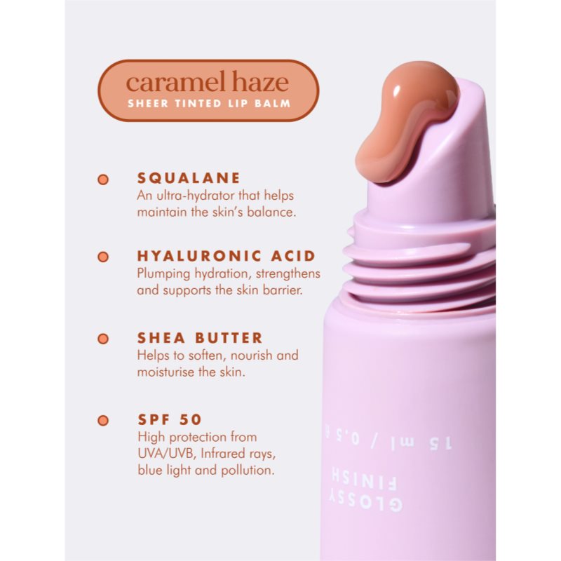hello sunday the one for your lips tinted lip balm tónovací balzam na pery SPF 50 odtieň 15 ml