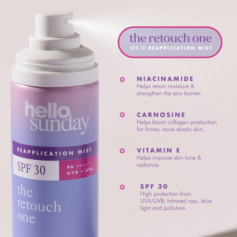 hello sunday the retouch one ochranná hmla SPF 30 75 ml (obrázok 5)
