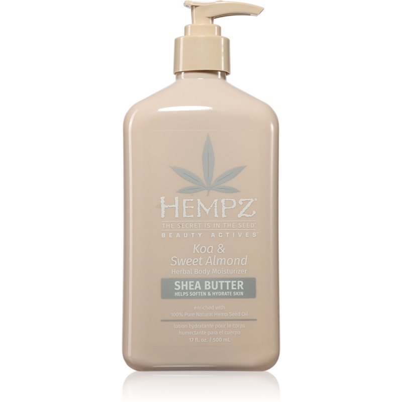 HEMPZ Koa & Sweet Almond hydratační tělové mléko 500 ml