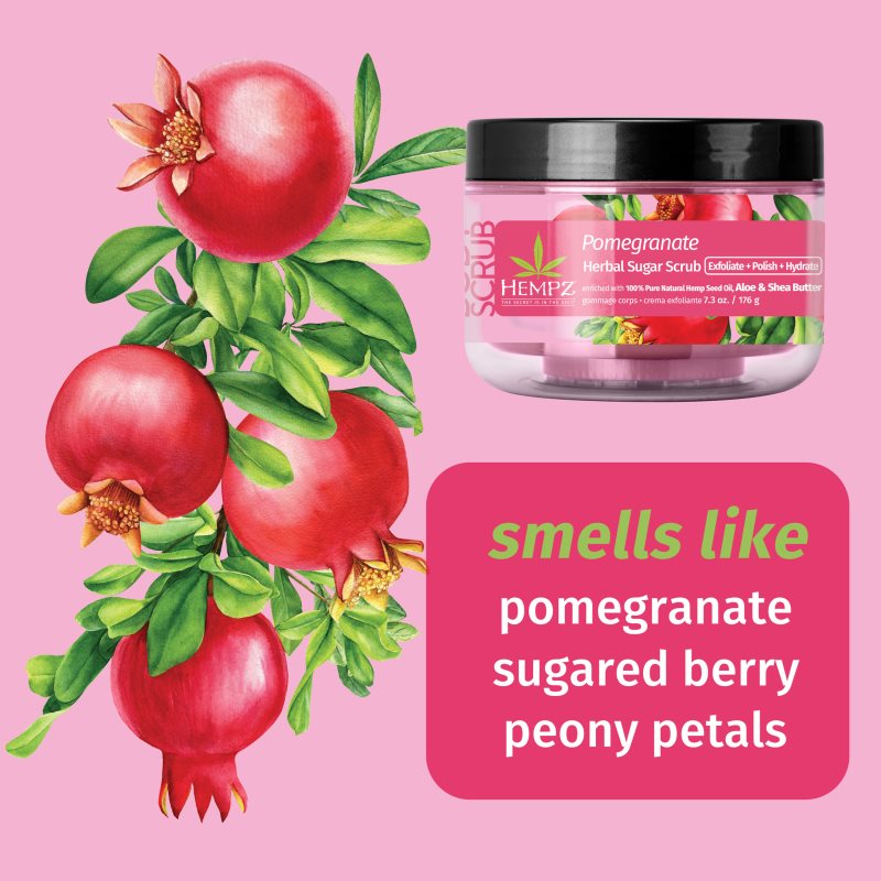 HEMPZ Pomegranate Body Scrub 176 G