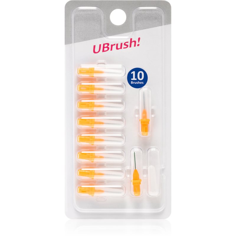Herbadent UBrush! náhradné medzizubné kefky 0,8 mm Orange 10 ks