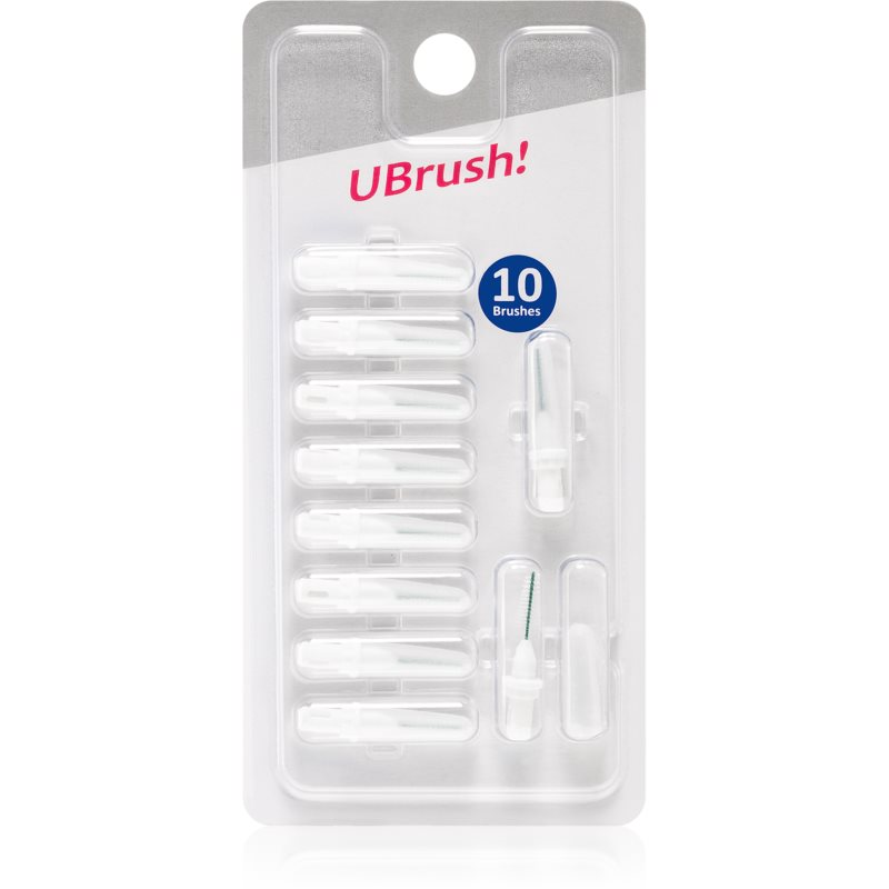 Herbadent UBrush! pakaitiniai tarpdančių šepetėliai 1,0 mm White