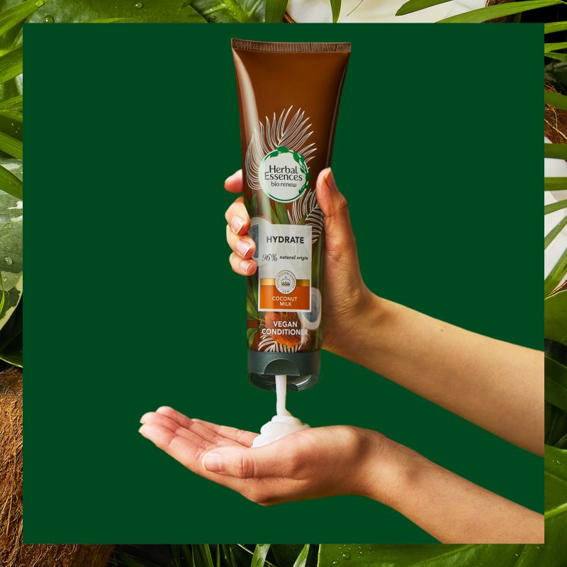 Herbal Essences 96% Natural Origin Hydrate кондиціонер для волосся Coconut Milk 275 мл