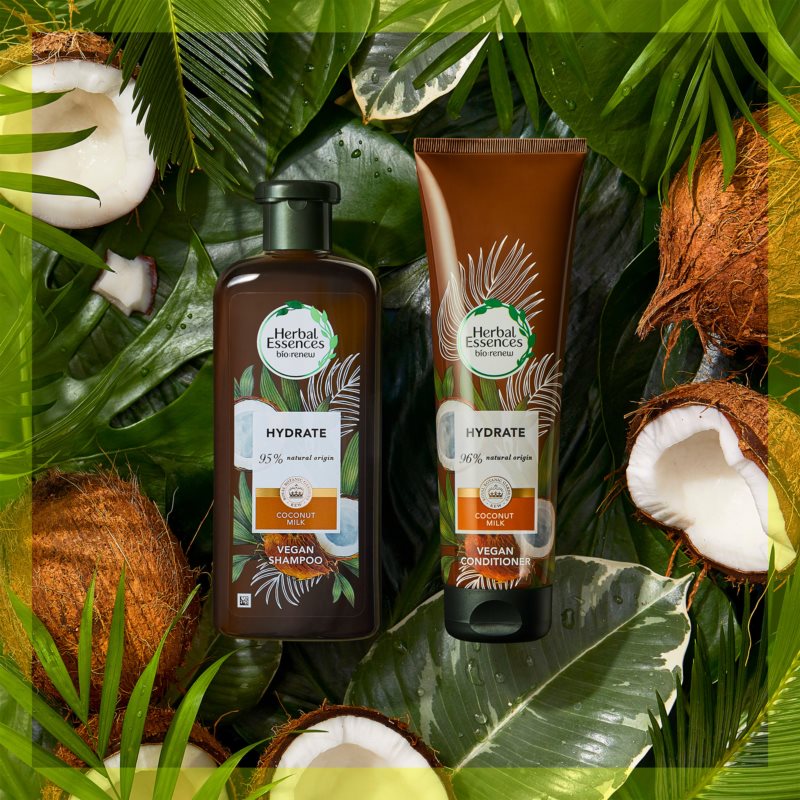 Herbal Essences 95% Natural Origin Hydrate Shampoo For Hair Coco Milk 400 Ml