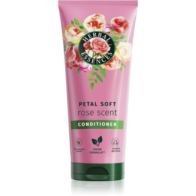 Herbal Essences Rose Scent Petal Soft Balsam pentru păr uscat și deteriorat. 250 ml
