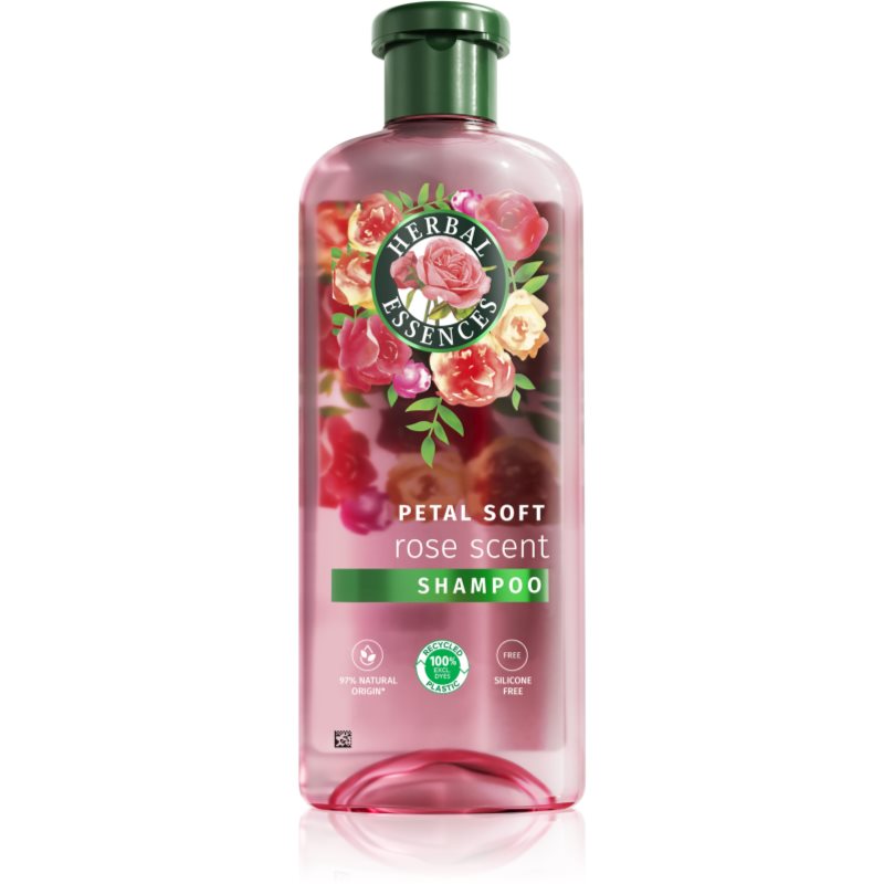 Herbal Essences Rose Scent Petal Soft šampon pro suché a poškozené vlasy 350 ml