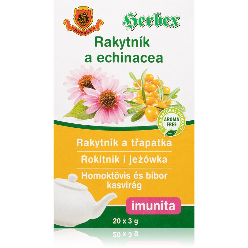 HERBEX Rakytník a echinacea vrecúška bylinný čaj na podporu imunitného systému 20 ks kúpite na Notino.sk