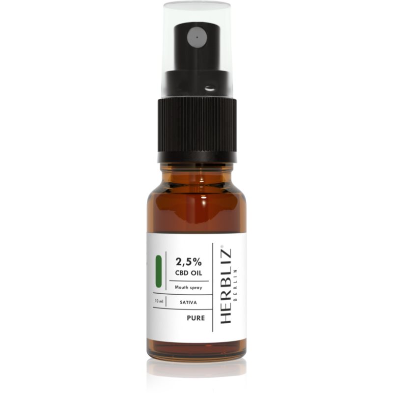 Herbliz Sativa CBD Oil 2,5% burnos purškiklis su CBD 10 ml