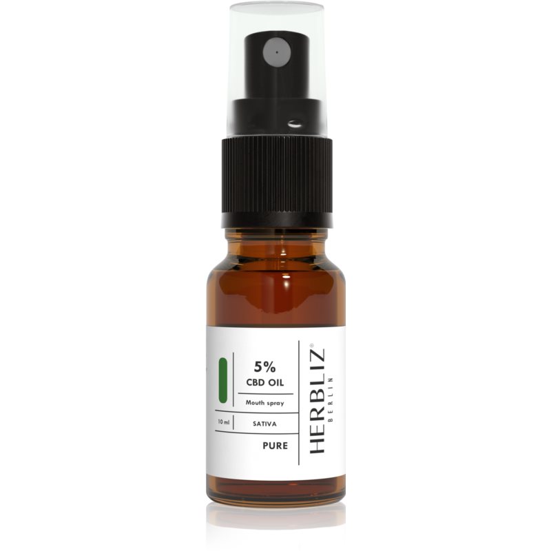Herbliz Sativa CBD Oil 5% burnos purškiklis su CBD 10 ml