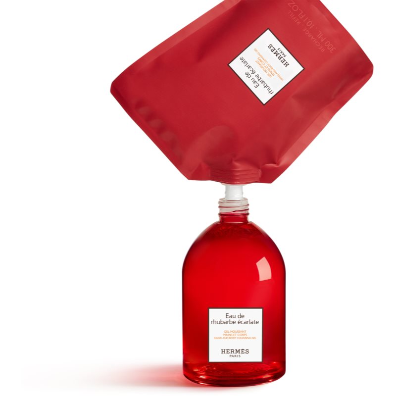 HERMÈS Le Bain Eau de rhubarbe écarlate Reinigungsgel für Hände und Körper Unisex 300 ml