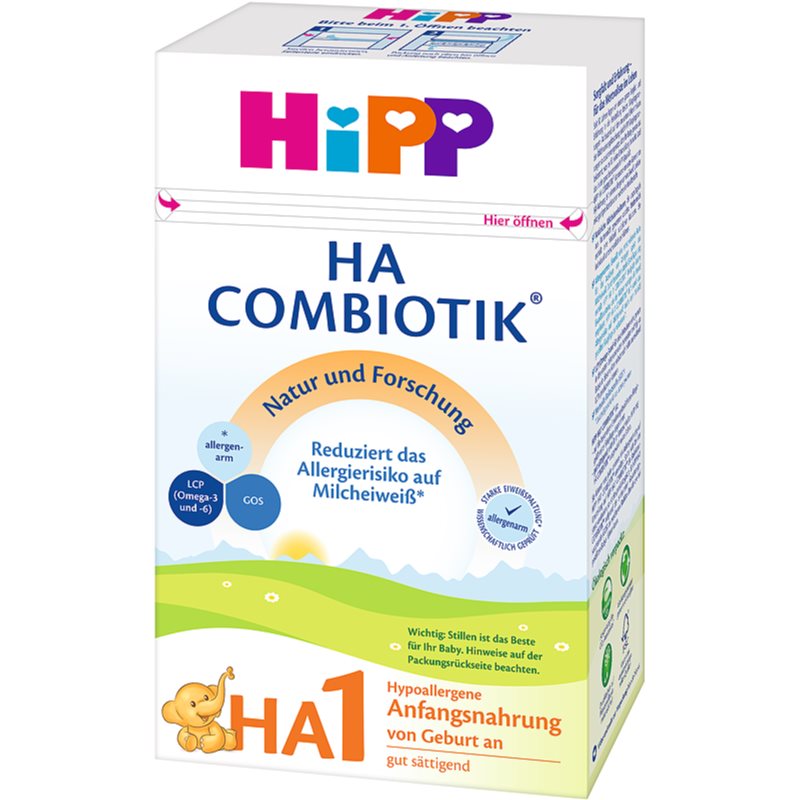 Hipp HA 1 počáteční mléčná kojenecká výživa v BIO kvalitě 500 g