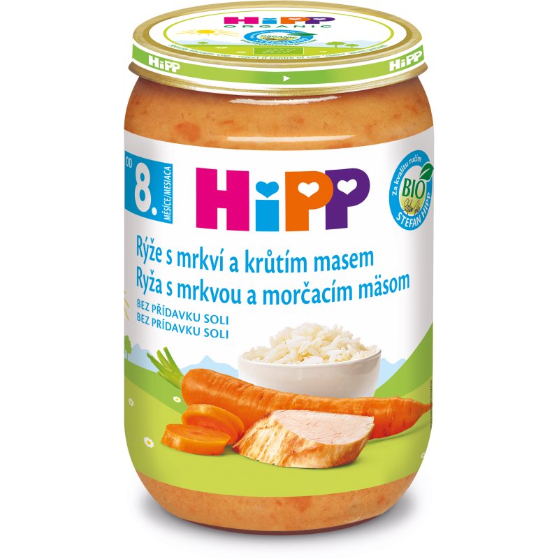 HiPP JUNIOR BIO Rýže s mrkví a krůtím masem 220g koupíte na Notino.cz