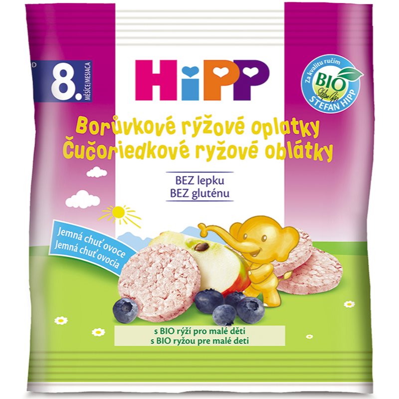 Hipp BIO čučoriedkové ryžové oblátky ryžové oblátky čučoriedka 30 g kúpite na Notino.sk