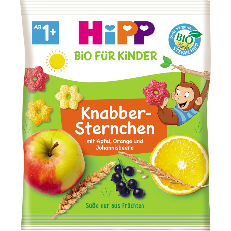 Hipp BIO jablko, pomeranč a černý rybíz ovocné obilné křupky 30 g koupíte na Notino.cz