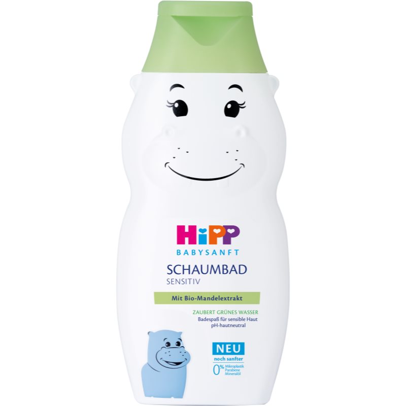 Hipp Babysanft Sensitive Hippo дитяча піна для ванни 300 мл