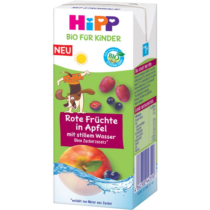 Hipp BIO jemné jablko a ovoce s neperlivou pramenitou vodou nápoj pro děti 200 ml