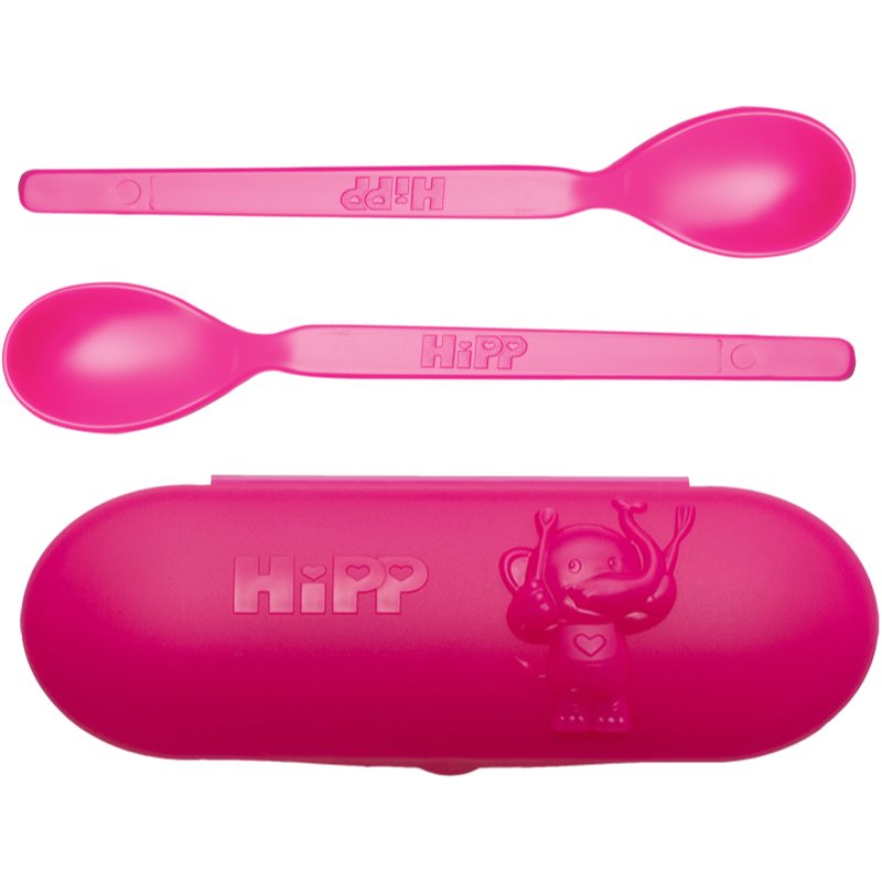 Hipp Spoons Set набір посуду Pink(у подорож)