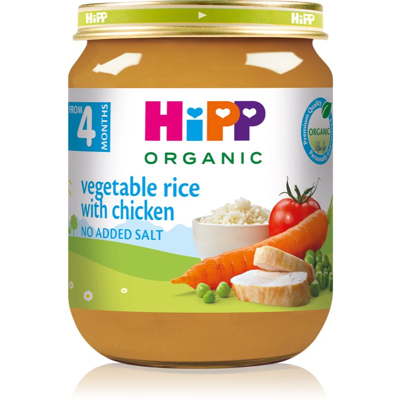 Hipp BIO Zelenina a rýže s kuřecím masem 125 g