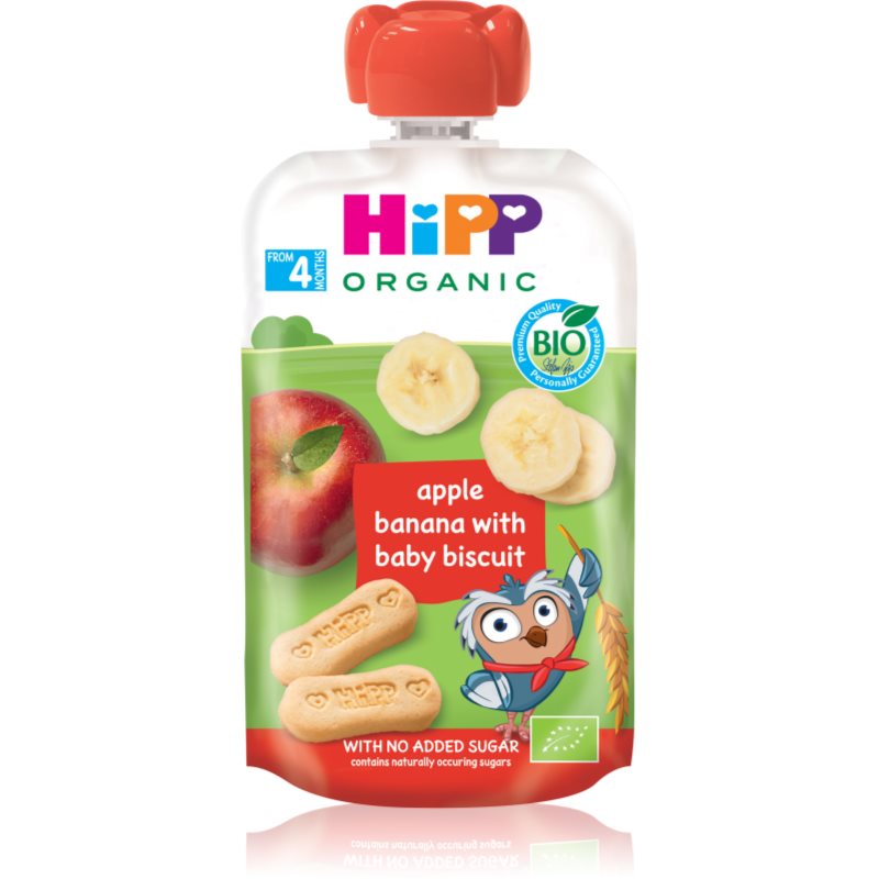 Hipp HiPPis BIO jablko-banán-baby sušenky dětský příkrm 100 g koupíte na Notino.cz