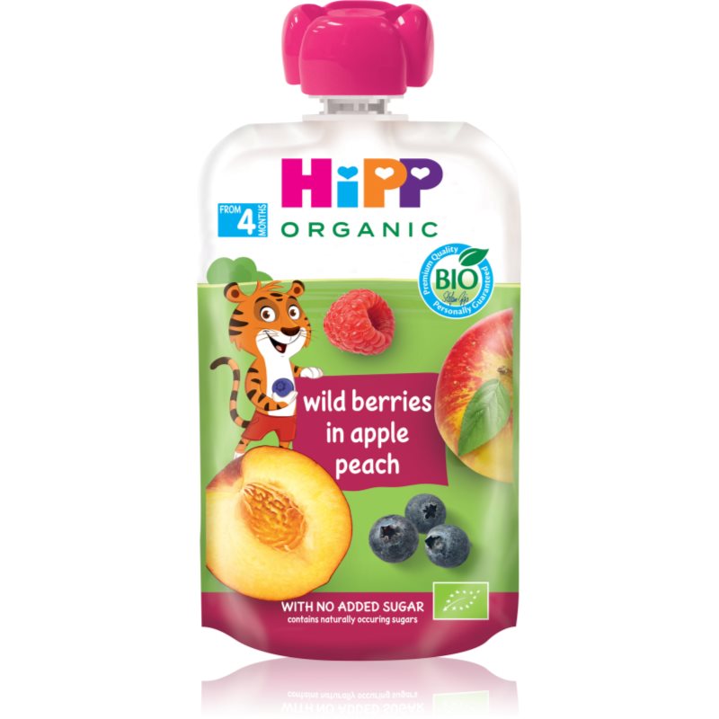 HiPP KAPSIČKA BIO Jablko-Broskev-Lesní ovoce 100g koupíte na Notino.cz