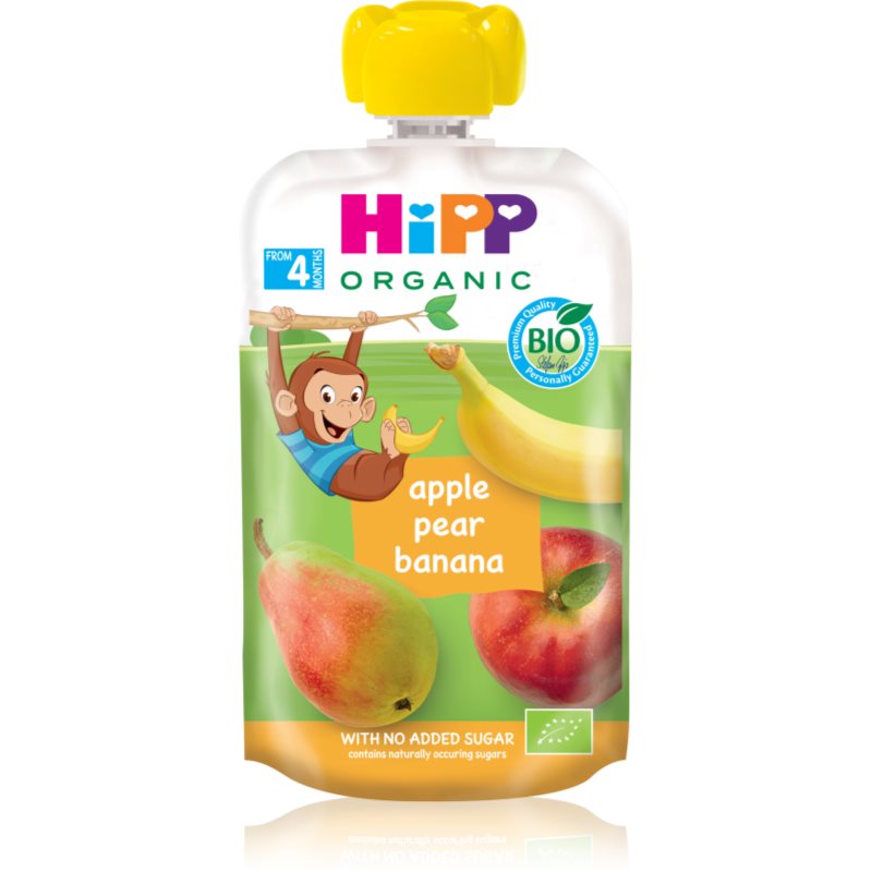 HiPP KAPSIČKA BIO Jablko-Hruška-Banán 100g koupíte na Notino.cz