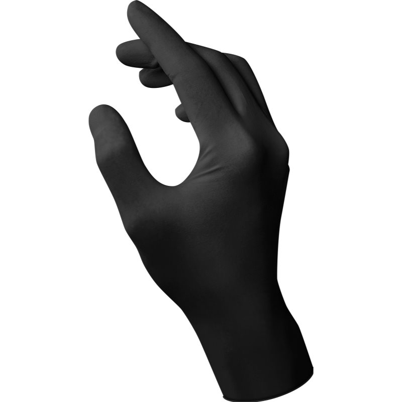 Holík Nitril Black Nitrile Powder-free Protective Gloves Size M 100 Pc