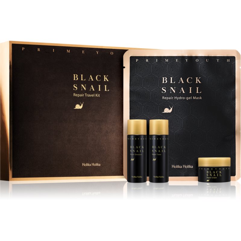 Holika Holika Prime Youth Black Snail Reiseset (mit Antifalten-Effekt)
