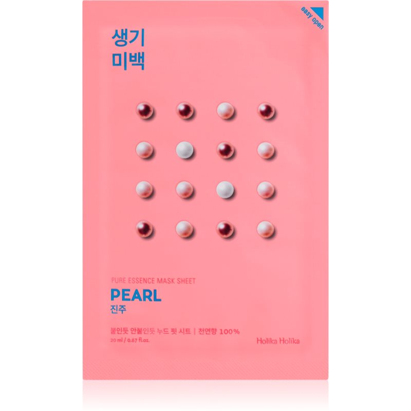 E-shop Holika Holika Pure Essence Pearl plátýnková maska s rozjasňujícím účinkem 20 ml
