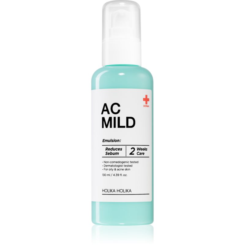 Holika Holika AC Mild Sebum Reduce veido emulsija riebiai, į aknę linkusiai odai 130 ml