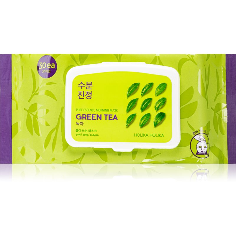 

Holika Holika Pure Essence Green Tea освіжаюча ранкова маска з екстрактом зеленого чаю