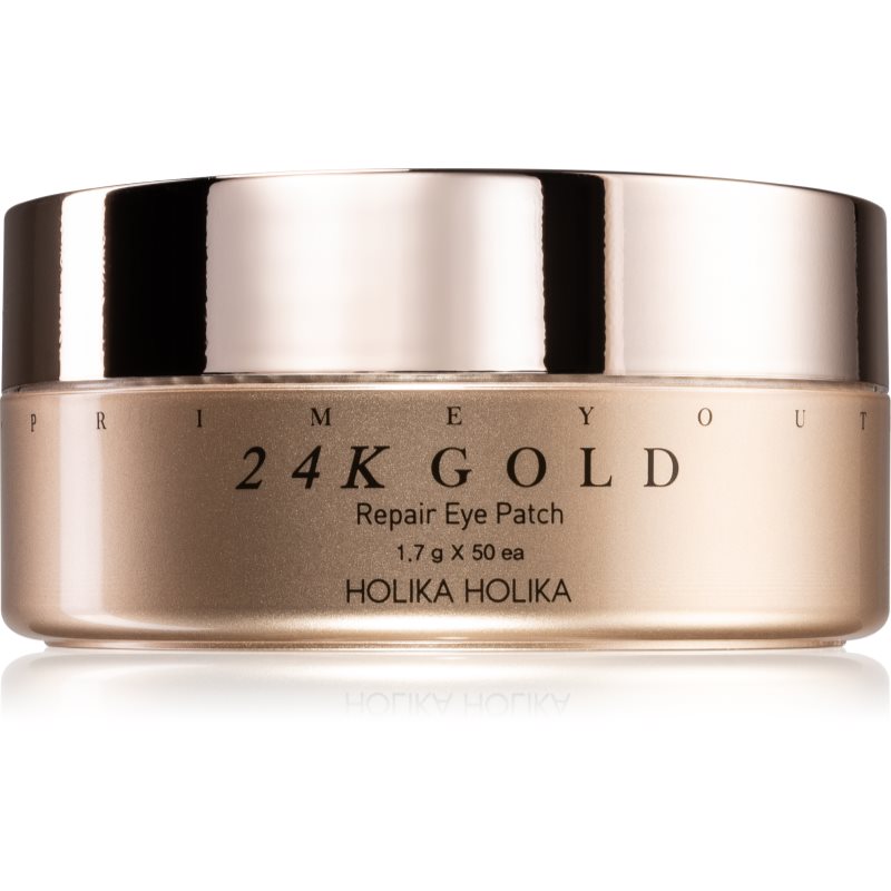 

Holika Holika Prime Youth 24K Gold гідрогелева маска для шкіри навколо очей з золотом 24 карата