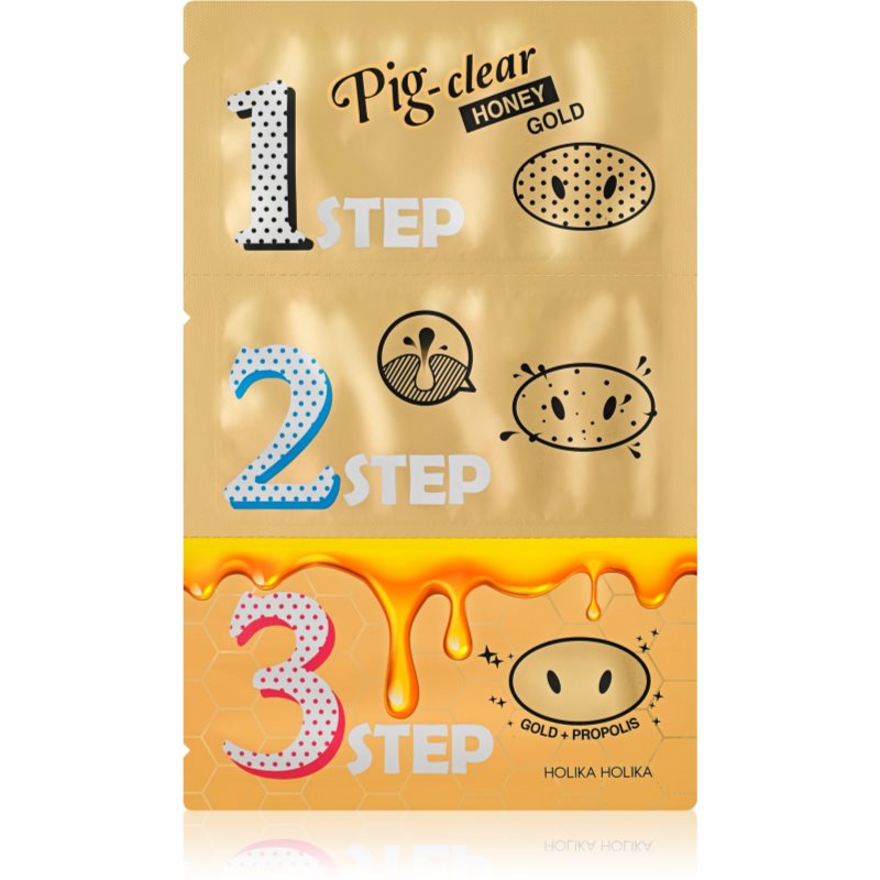 Holika Holika Pig Nose Honey Gold čisticí náplast na zanešené póry na nose
